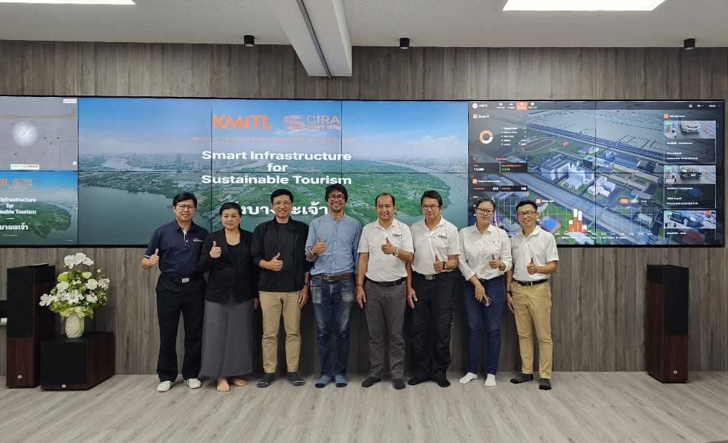 สำนักวิจัยนวัตกรรมเมืองอัจฉริยะ สจล. แลกเปลี่ยนพูดคุย การพัฒนาพื้นที่ แหล่งท่องเที่ยว ปัญหาน้ำทะเลหนุน สร้างความร่วมมือด้าน Smart City กับองค์การบริหารการพัฒนาพื้นที่พิเศษ เพื่อการท่องเที่ยวอย่างยั่งยืน (องค์การมหาชน) คุ้งบางกะเจ้า