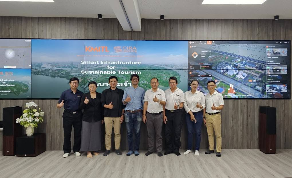 สำนักวิจัยนวัตกรรมเมืองอัจฉริยะ สจล. แลกเปลี่ยนพูดคุย การพัฒนาพื้นที่ แหล่งท่องเที่ยว ปัญหาน้ำทะเลหนุน สร้างความร่วมมือด้าน Smart City กับองค์การบริหารการพัฒนาพื้นที่พิเศษ เพื่อการท่องเที่ยวอย่างยั่งยืน (องค์การมหาชน) คุ้งบางกะเจ้า